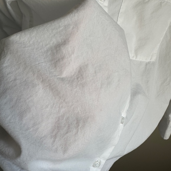 Lola River Women's Long Sleeve Button Up Semi-Sheer Layering Blouse White Size S - Picture 5 of 13